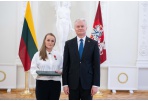 Panevėžietei triatlonininkei A. Rancevai – medalis „Už nuopelnus Lietuvai“ 