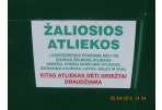 Mieste vėl stovi žaliųjų atliekų konteineriai