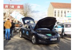 Panevėžyje stabtelėjo elektromobilių maratono dalyviai