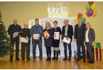 Tradiciškai pasveikinti jaunieji miesto sportininkai ir jų treneriai