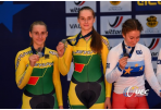 V.Šumskytė ir A.Savičiūtė – Europos jaunių dviračių treko vicečempionės
