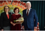Jubiliejaus proga pasveikinta lopšelio-darželio „Vaivorykštė“ direktorė