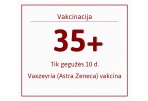 Tik pirmadienį gyventojai kviečiami pasiskiepyti nuo COVID-19 ligos Vaxzevria vakcina